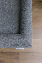 Dark Grey Bouclé Dog Bed - (Size Small / Medium)
