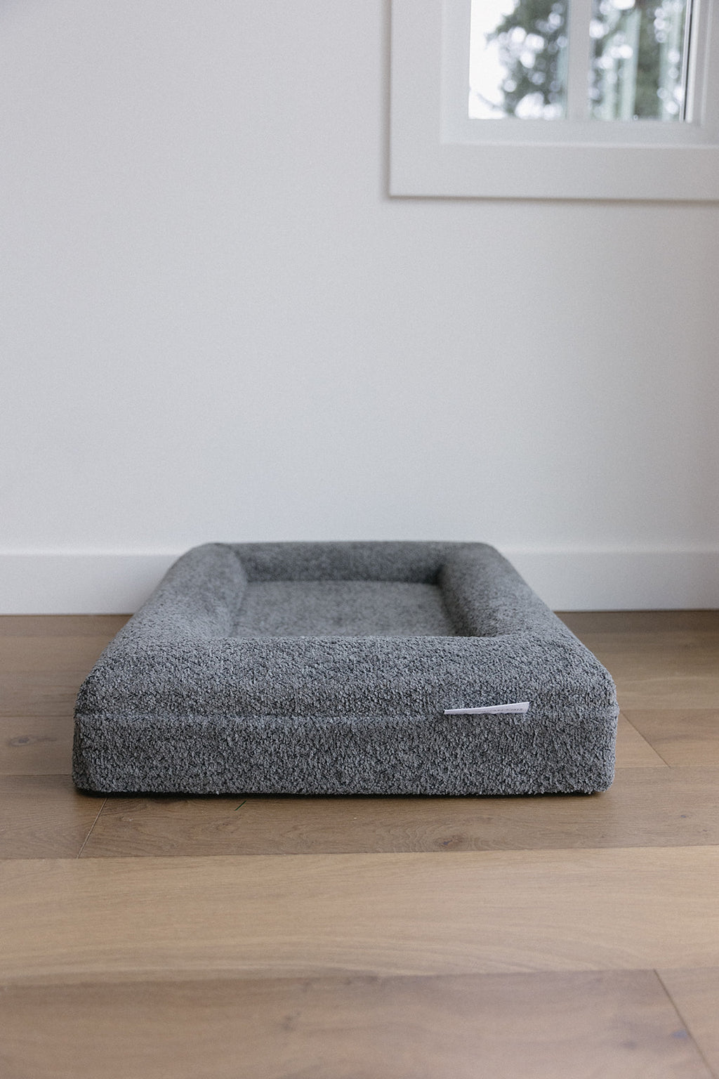 Dark Grey Bouclé Dog Bed - (Size Extra Small / Small)