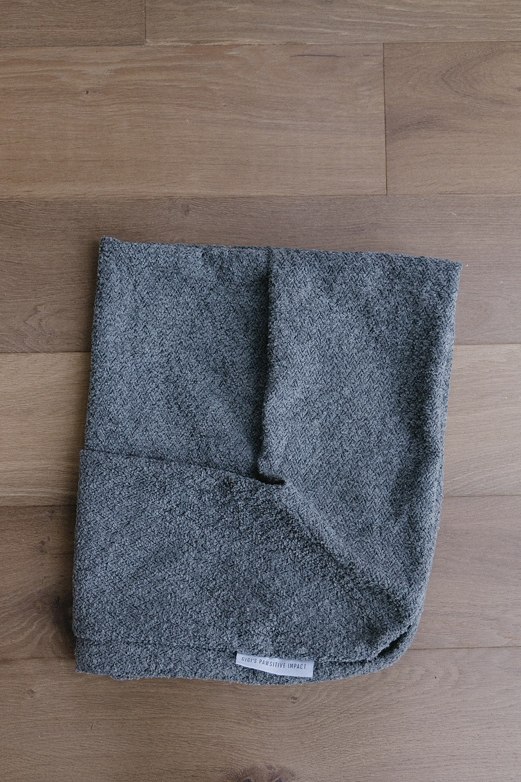 Dog Bed Cover – Dark Grey Bouclé