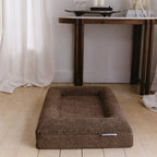 Spare cream boucle dog bed cover for extra small / small size bed