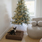 Spare cream boucle dog bed cover for extra small / small size bed