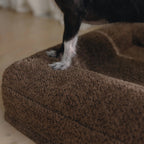 Spare cream boucle dog bed cover for extra small / small size bed